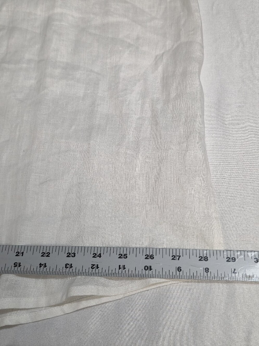 Bruno Mens 3XLB 100% White Linen Button-Down Tab Sleeve Shirt - Picture 6 of 8